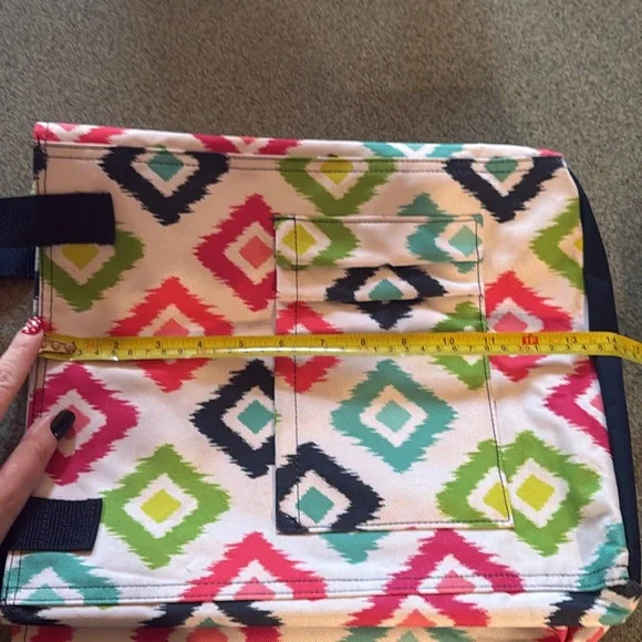 Thirty-One 31 Tall Organizing Tote Candy Corners Zip Top - Picture 13 of 15